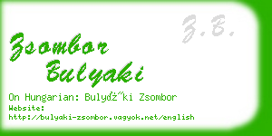 zsombor bulyaki business card